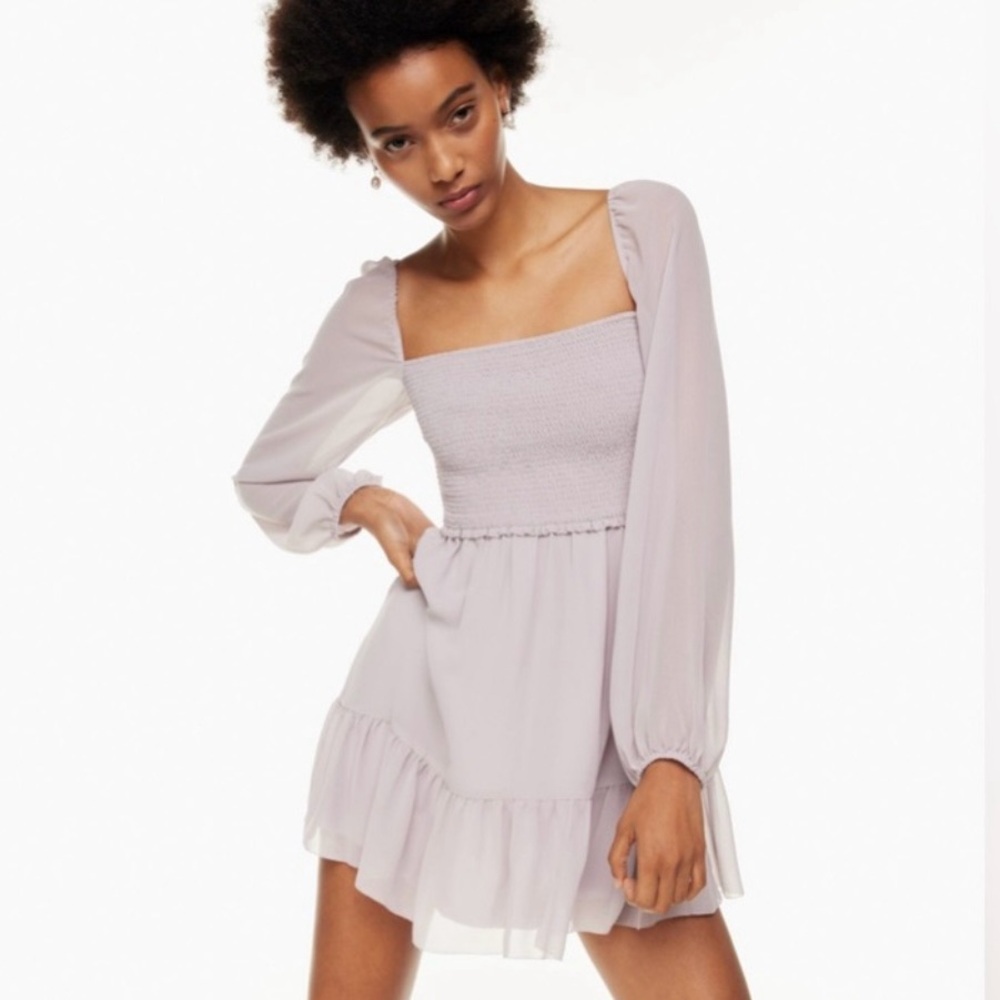 Aritzia Lilac Mini Dress